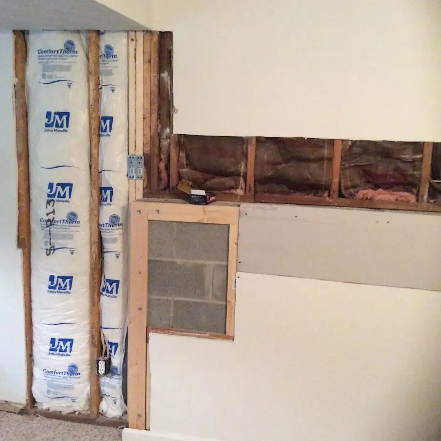 Wall insulation replacement during Contents Cleaning & Restoration in Citrus Park